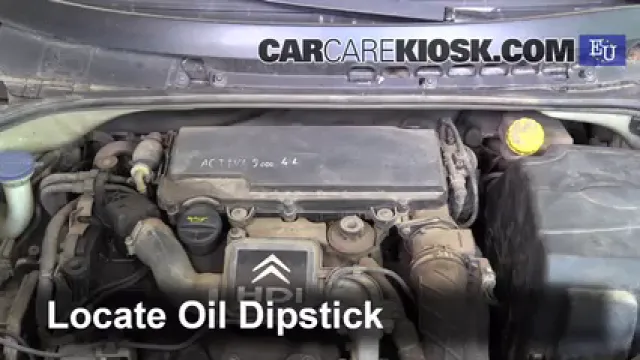 2004 Citroen C3 SX 1.4L 4 Cyl. Turbo Diesel Oil Check Oil Level